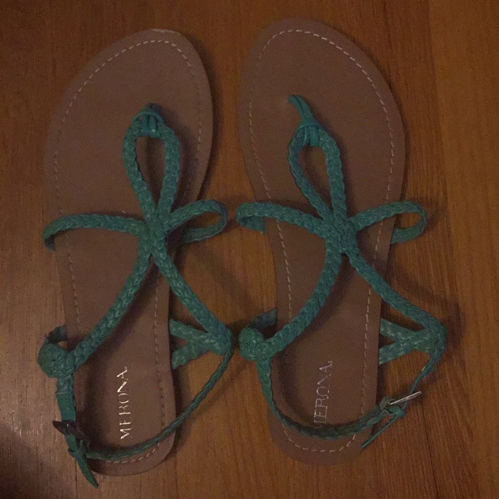 Merona green sandals